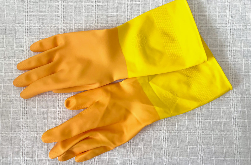 マリーゴールドのキッチン用グローブ(イエロー)