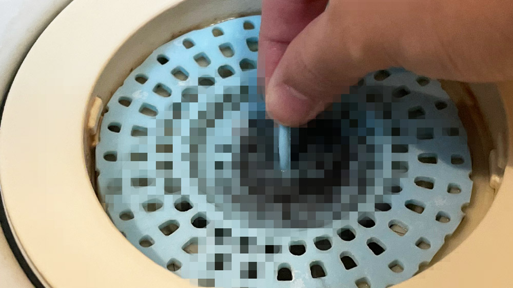 髪の毛がたまったヘアキャッチャー