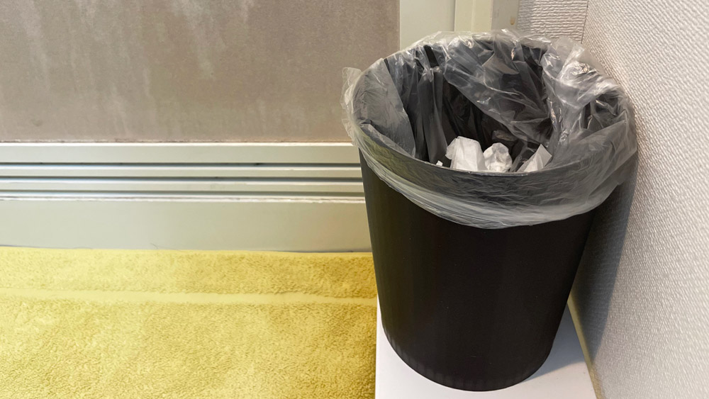 洗面脱衣室のゴミ箱