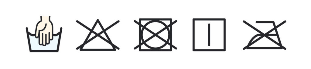 ホットアイマスク(nerugoo)のカバーの洗濯表記